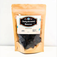 Must be Ruff dehydrated beaver dog treats in a resealable pouch with a clear window.