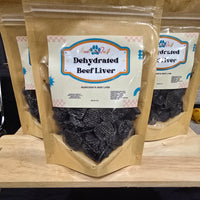 Must be Ruff dehydrated beef liver dog treats in 3 oz resealable bags with clear windows